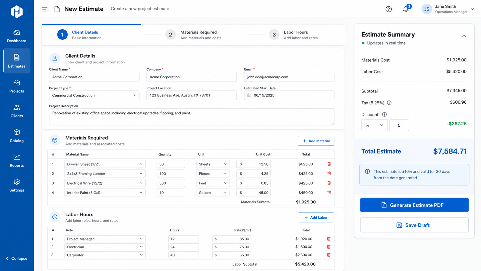 JS Operations — Field operations