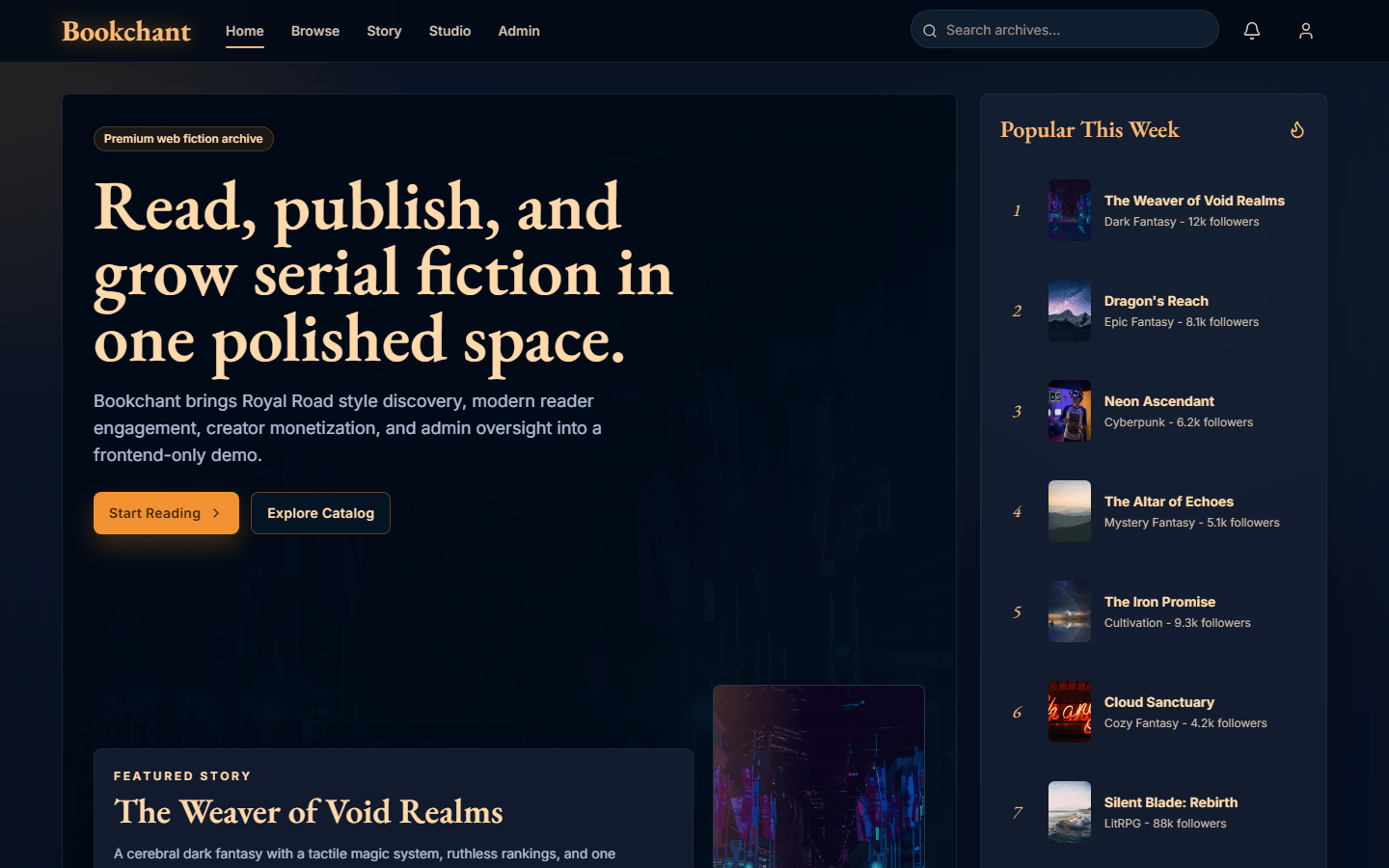 Bookchant — Publishing platform